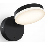 Fad LED black wall lamp with switch Maytoni