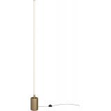 Lampa podłogowa minimalistyczna Flow LED 145cm mosiężna Maytoni
