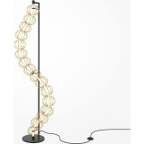 Golden Cage LED gold glamour wire sphere floor lamp Maytoni