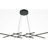 Halo LED 103.5 cm black modern pendant lamp Maytoni