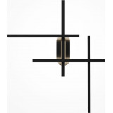 Halo LED 68 cm black modern wall lamp Maytoni