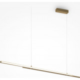 Lampa wisząca liniowa Halo LED 4000K 150cm mosiężna Maytoni