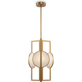 Lampa wisząca vintage Marmo 30,5cm alabaster / mosiądz Maytoni