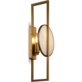 Marmo 19 cm H48 cm alabaster / brass vintage decorative wall lamp Maytoni