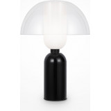 Lampa stołowa szklana designerska Memory przeźroczysty / czarny Maytoni