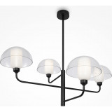 Lampa sufitowa szklana designerska Memory IV 90,6cm przeźroczysty / czarny Maytoni