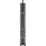 Ordo LED 8 cm smoked glass pendant lamp Maytoni
