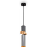 Palette 9.5 cm silver / gold matte modern tube pendant lamp Maytoni