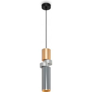 Lampa wisżac tuba modern Palette II 9,5 cm srebrny / złoty mat Maytoni