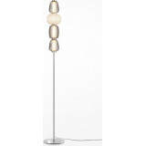 Lampa podłogowa szklana glamour Pattern chrom Maytoni