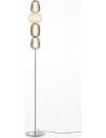 Pattern chrome glamour glass floor lamp Maytoni