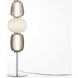 Lampa stołowa szklana glamour Pattern chrom Maytoni