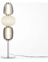 Pattern chrome glamour glass table lamp Maytoni
