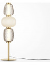 Pattern gold glamour glass table lamp Maytoni