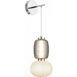 Pattern chrome glamour wall lamp Maytoni