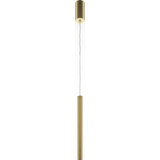 Lampa wisząca tuba minimalistyczna Pro Base LED 3cm złota Maytoni
