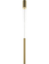 Lampa wisząca tuba minimalistyczna Pro Base LED 3cm złota Maytoni