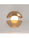 Lampa wisząca szklana futurystyczna Rebel LED 30,2cm złota Maytoni
