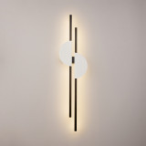 Skyline LED H79 cm 4000K black-white double vertical wall lamp Maytoni