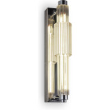 Kinkiet szklany hampton Verticale LED 6,5cm koniakowy / chrom Maytoni