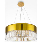 Lampa wisząca szklana z kryształkami Wonderland 50cm złota Maytoni