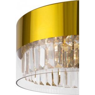 Lampa wisząca szklana z kryształkami Wonderland 40cm złota Maytoni 2