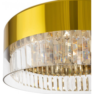 Lampa wisząca szklana z kryształkami Wonderland 50cm złota Maytoni 2