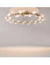 Plafon szklane kule glamour Tessara LED 80cm biało-złoty Maytoni