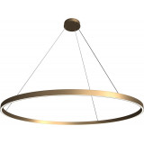 Lampa wisząca okrągła nowoczesna Rim LED 3000K 120cm mosiężna Maytoni