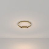 Plafon okrągły nowoczesny Rim LED 3000K 40cm mosiężny Maytoni
