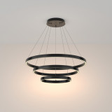 Lampa wisząca okrągła nowoczesna Rim LED 3000K III 80cm czarna Maytoni