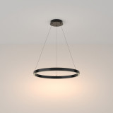 Lampa wisząca okrągła nowoczesna Rim LED 3000K 60cm czarna Maytoni