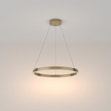 Lampa wisząca okrągła nowoczesna Rim LED 3000K 60cm mosiężna Maytoni