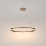 Lampa wisząca okrągła nowoczesna Rim LED 3000K 80cm mosiężna Maytoni