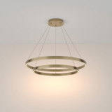 Lampa wisząca okrągła nowoczesna Rim LED 3000K II 80cm mosiężna Maytoni