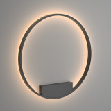 Rim LED 3000K 80 cm black modern round wall lamp Maytoni
