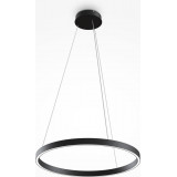 Lampa wisząca okrągła nowoczesna Rim LED 4000K 60cm czarna Maytoni