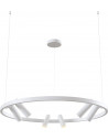 Lampa wisząca okrągła z reflektorkami Satellite LED 90cm biała Maytoni