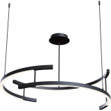 Lampa wisząca okrągła nowoczesna Line LED 3000K 83cm czarna Maytoni