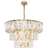 Puntes 77 cm gold hanging crystal chandelier Maytoni