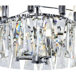 Żyrandol kryształowy wiszący Puntes 77cm chromowany Maytoni 2