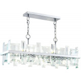 Cerezo 85.5 cm chrome crystal pendant lamp Maytoni