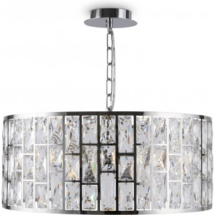 Lampa wisząca kryształowa Gelid 50cm chromowana Maytoni 2