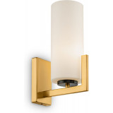 Hampton Fortano white / black / brass glass wall lamp Maytoni