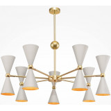 Vesper XIV 91 cm white-gold designer ceiling lamp Maytoni