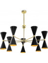 Vesper XIV 91 cm black-gold designer ceiling lamp Maytoni