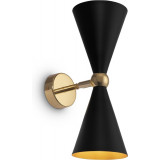 Vesper black-gold designer wall lamp on arm Maytoni