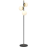 Lampa podłogowa szklane kule Nostalgia 150cm biały / złoty / czarny Maytoni