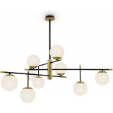 Lampa sufitowa szklane kule Nostalgia IX 131,5cm biały / złoty / czarny Maytoni