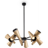 Lampa sufitowa z reflektorkami Giro X 69cm mosiężna Maytoni